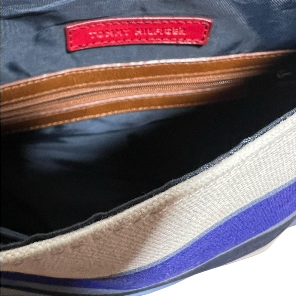Tommy Hilfiger Blue and White Striped Crossbody Bag - Picture 5 of 5